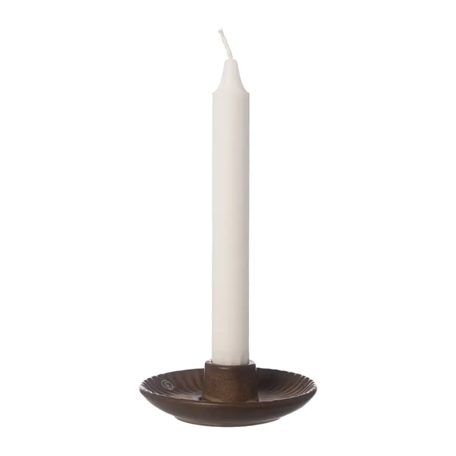 Candelabro Ernst Ø10,5x3,5 cm, Marrón-beige