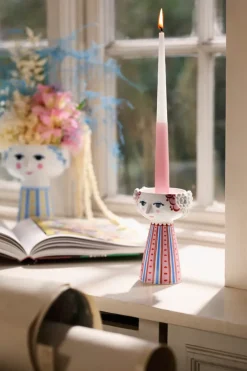 Candelabro Eva 14 cm, Rojo