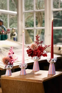 Candelabro Eva 9,5 cm, Rosa