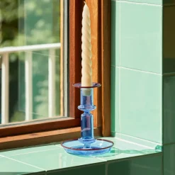 Candelabro Flare mediano, Light blue-red