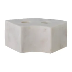 Candelabro Florida 14,5x6x7,5 cm, White marble