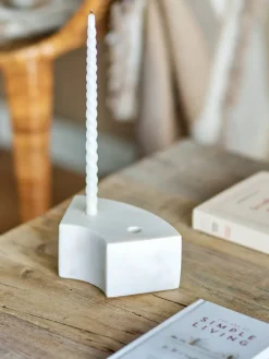 Candelabro Florida 14,5x6x7,5 cm, White marble