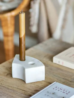 Candelabro Florida 14,5x6x7,5 cm, White marble