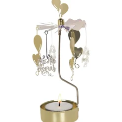 Candelabro giratorio Fira, plata-oro