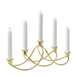 Candelabro Harmony, dorado