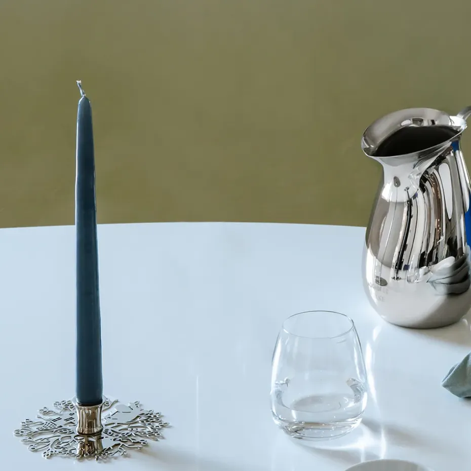 Candelabro Hilke X Mumin No.1, Latón niquelado