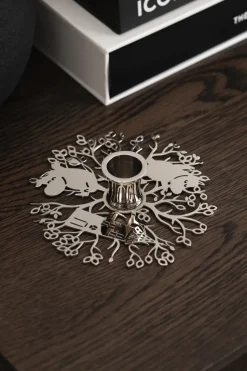 Candelabro Hilke X Mumin No.1, Latón niquelado