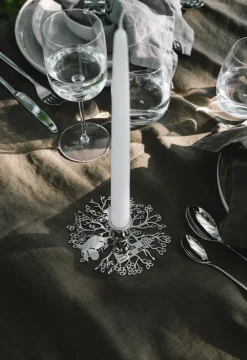 Candelabro Hilke X Mumin No.1, Latón niquelado