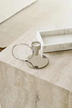 Candelabro Insieme, Latón niquelado