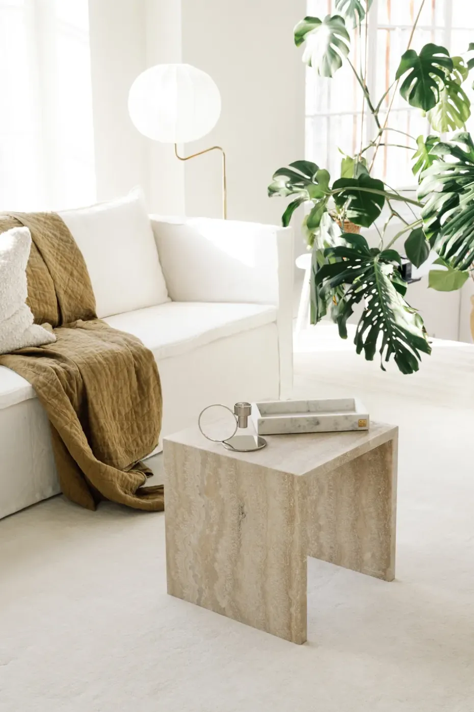 Candelabro Insieme, Latón niquelado