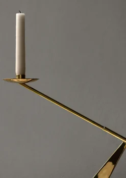 Candelabro Interconnect 70 cm, Polerad latón