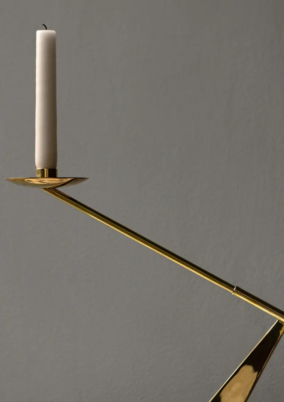 Candelabro Interconnect 70 cm, Polerad latón