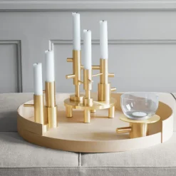 Candelabro Jaime Hayon grande, Latón