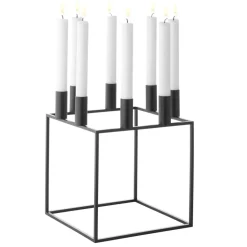 Candelabro Kubus 8, negro