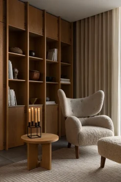 Candelabro Kubus 8, negro