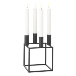 Candelabro Kubus 4, negro