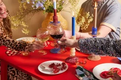 Candelabro Lara L 32 cm, Burdeos