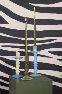 Candelabro Lara S 22 cm, Verde-claro