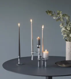 Candelabro Lind Curve combinable cromo, Triple