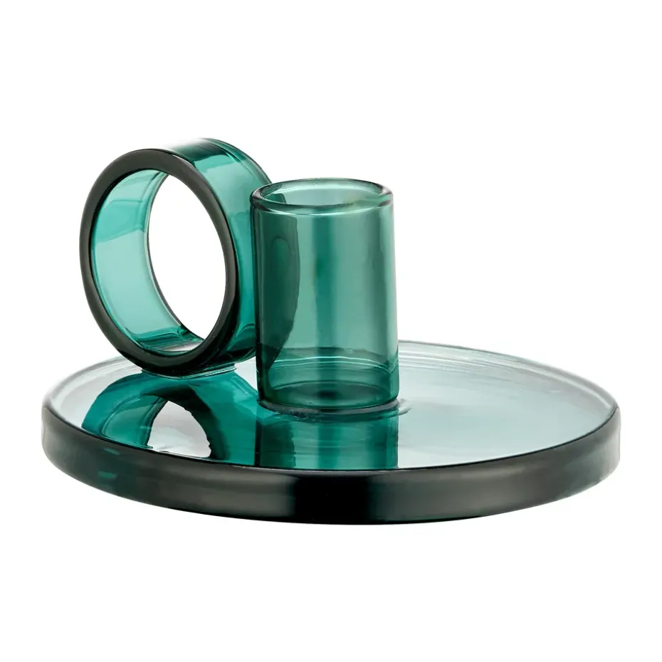 Candelabro Loop Ø11 cm, Azul verdoso