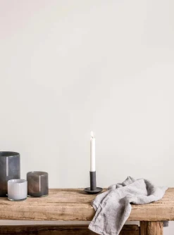 Candelabro Lou, gris oscuro