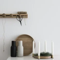 Candelabro Luna maxi, roble-latón