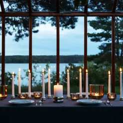 Candelabro Marriage Duo 2 piezas, latón-plata