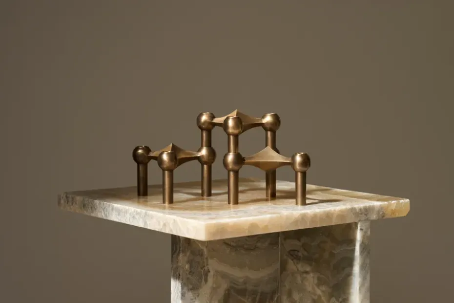 Candelabro Nagel, Bronzed brass
