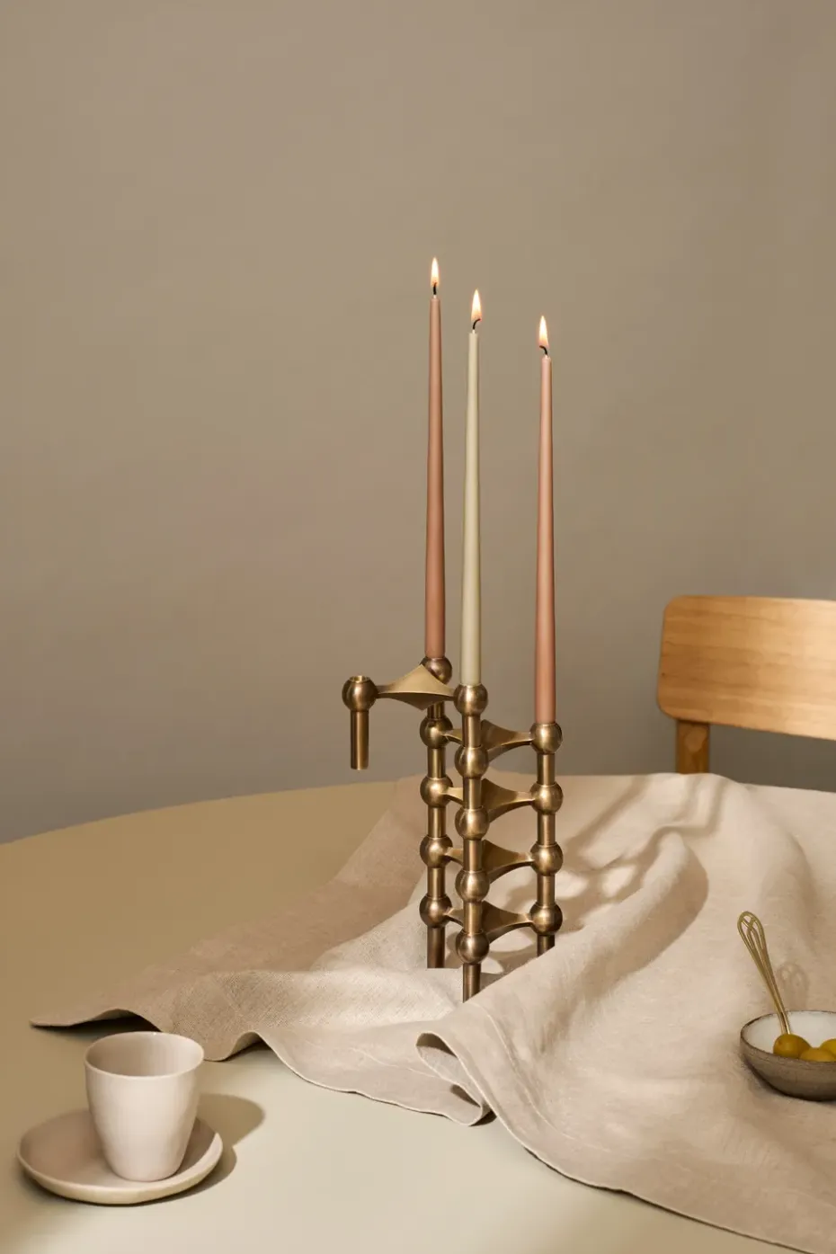 Candelabro Nagel, Bronzed brass
