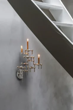 Candelabro Nagel, cromo