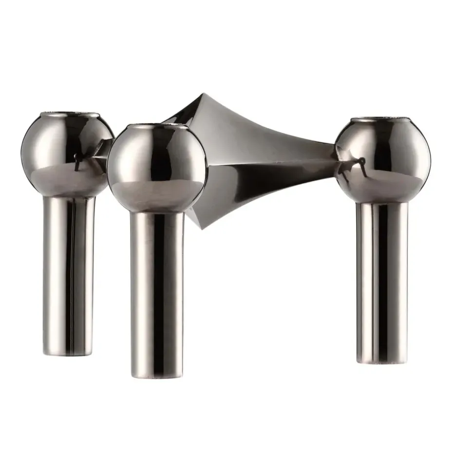 Candelabro Nagel, cromo negro