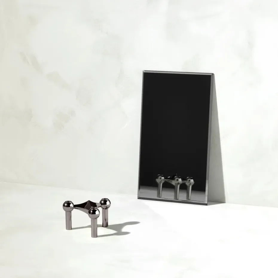 Candelabro Nagel, cromo negro