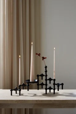 Candelabro Nagel, negro mate