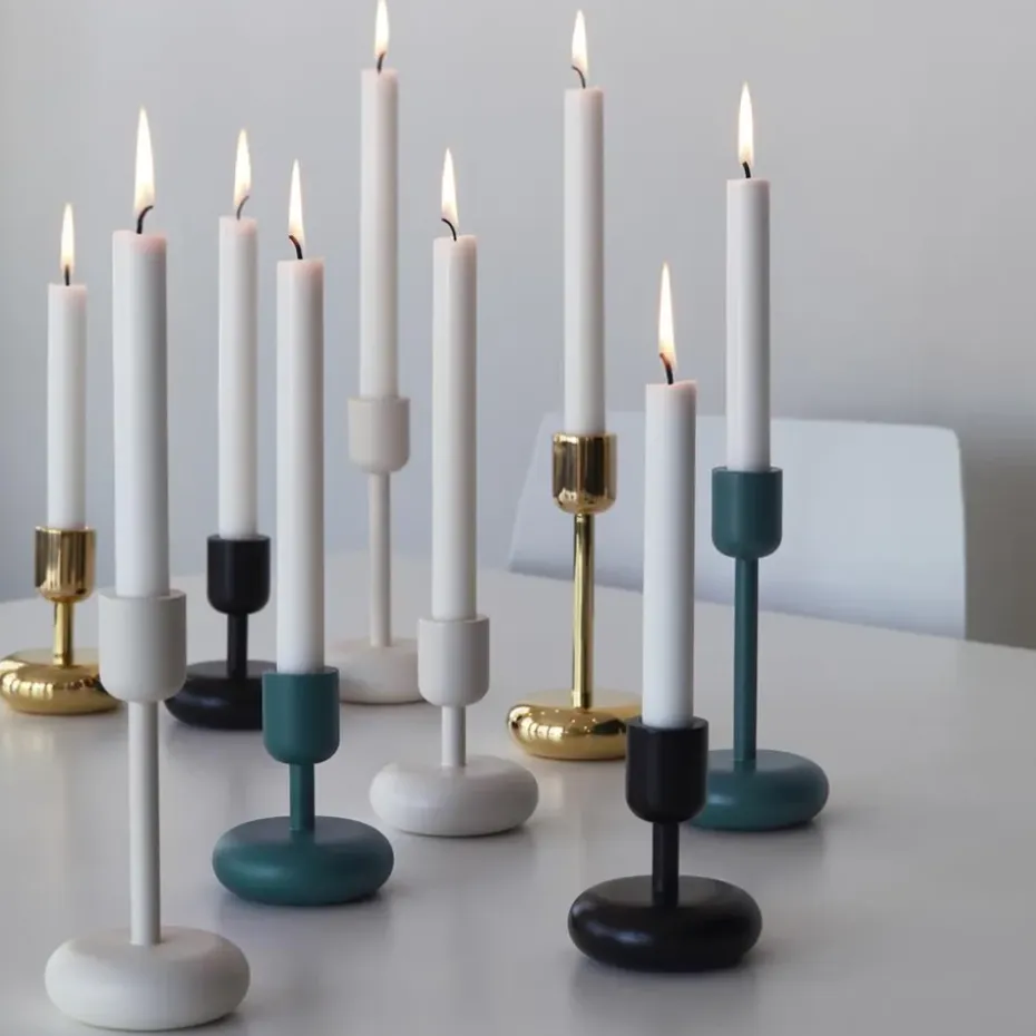 Candelabro Nappula, blanco, grande 183 mm