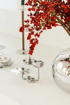 Candelabro Ninfea No.1, Latón niquelado