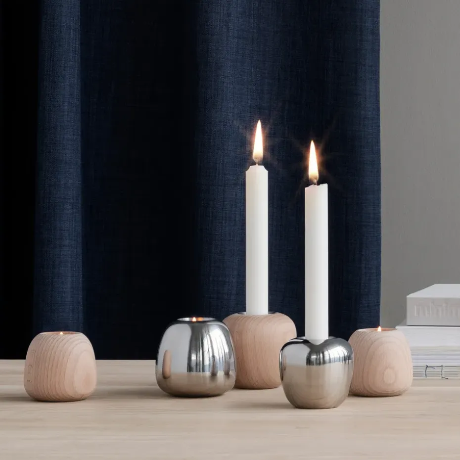 Candelabro Ora acero inoxidable, pequeño