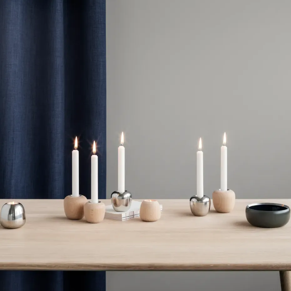 Candelabro Ora acero inoxidable, pequeño