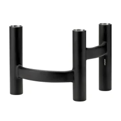 Candelabro Ora trearmad, negro