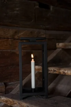 Candelabro para vela Ernst 16x43 cm, Negro