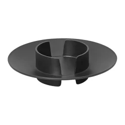 Candelabro para vela gruesa Block, Black brass