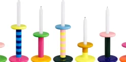Candelabro Pesa Medium 18 cm, Green-magenta-honey yellow