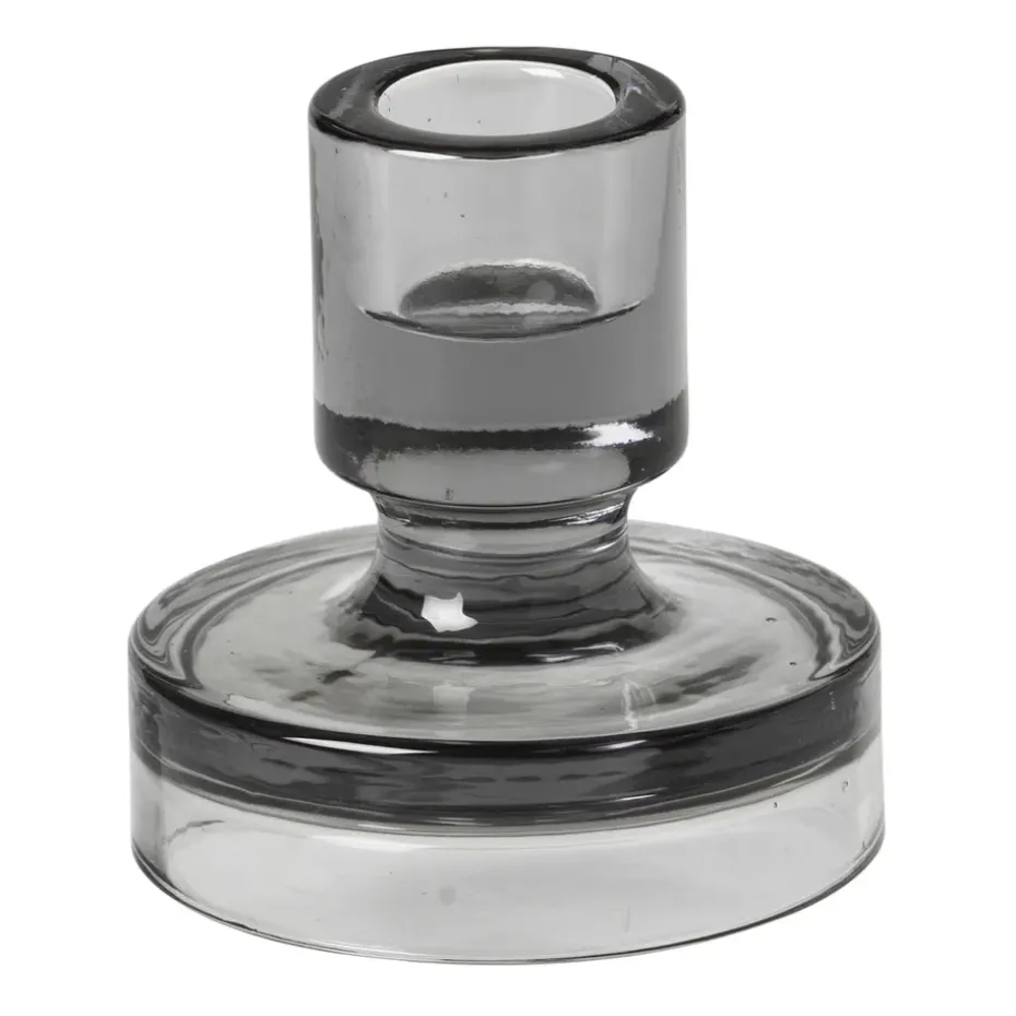 Candelabro Petra smoked pearl dark grey, 8 cm