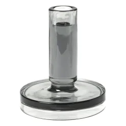 Candelabro Petra smoked pearl dark grey, 14 cm