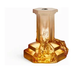 Candelabro Rocky Baroque 175 mm, Bruma ámbar