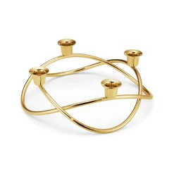 Candelabro Season Ø26 cm, chapado en oro