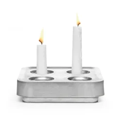 Candelabro Stumpastaken Fyran, Aluminum