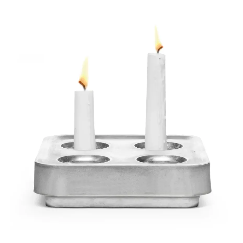 Candelabro Stumpastaken Fyran, Aluminum