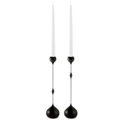 Candelabro Tender bajo, negro