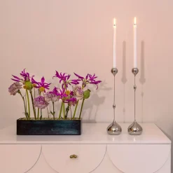 Candelabro Tender Candelabro alto, Níquel