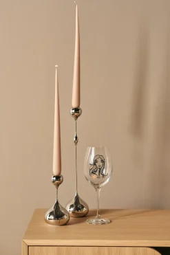 Candelabro Tender pequeño, Nickel